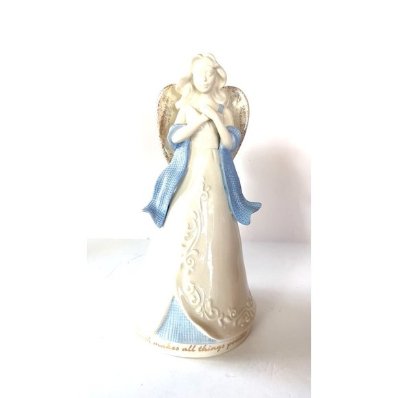 Lenox Gifts of Grace 9" Angel Figurine *Faith/Wind Up  Musical/Porcelain Glossy - Picture 2 of 15